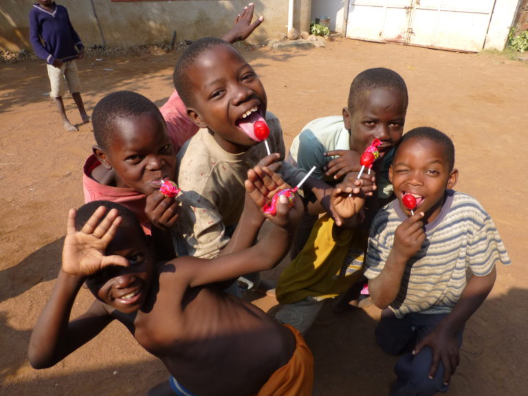 A lollipop is reason to be in a festive mood all day.